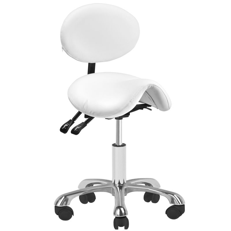 Taboret kosmetyczny 1025 biały giovanni