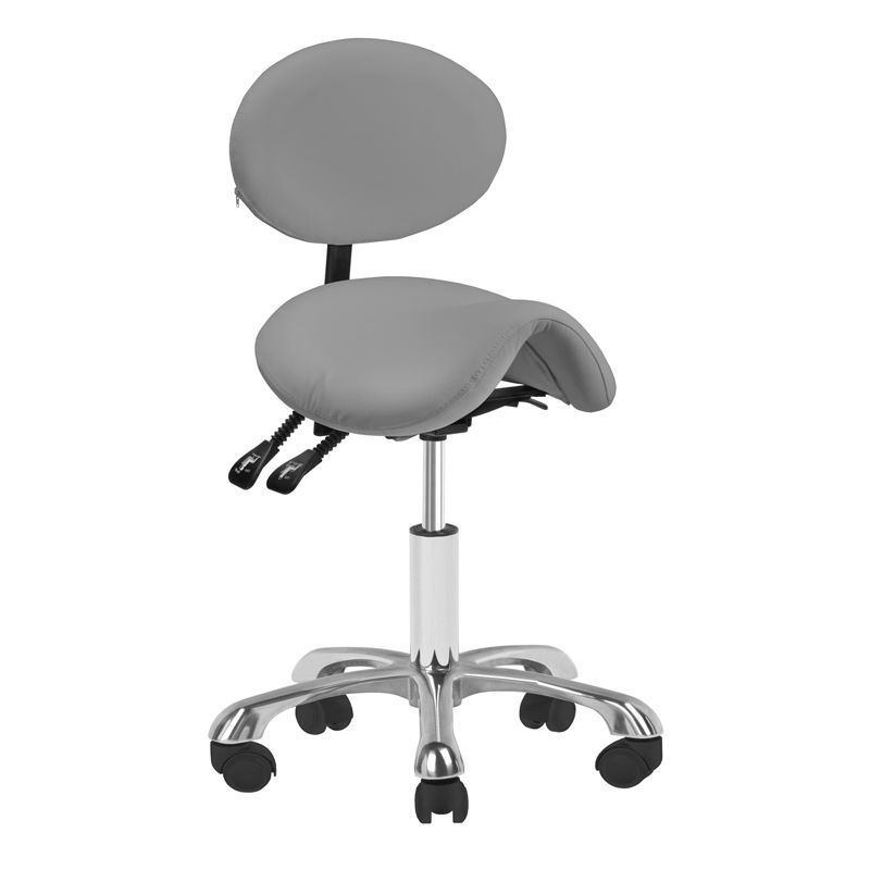 Taboret kosmetyczny 1025 szary giovanni