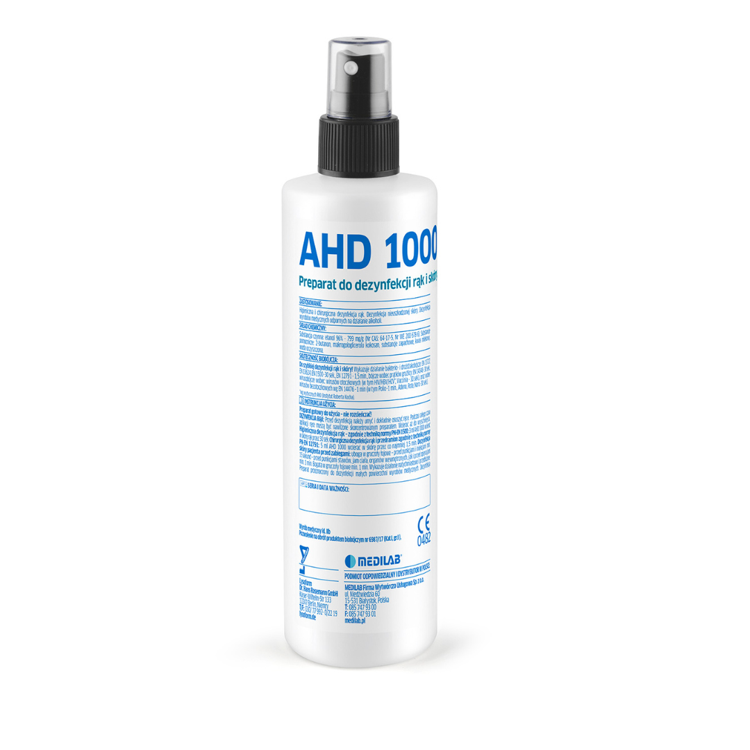 Medilab AHD 1000 Płyn do dezynfekcji rąk i skóry 250ml