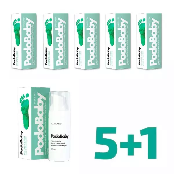 Podobaby - pielęgnacja stóp dla niemowląt i dzieci 50ml 5+1 gratis!