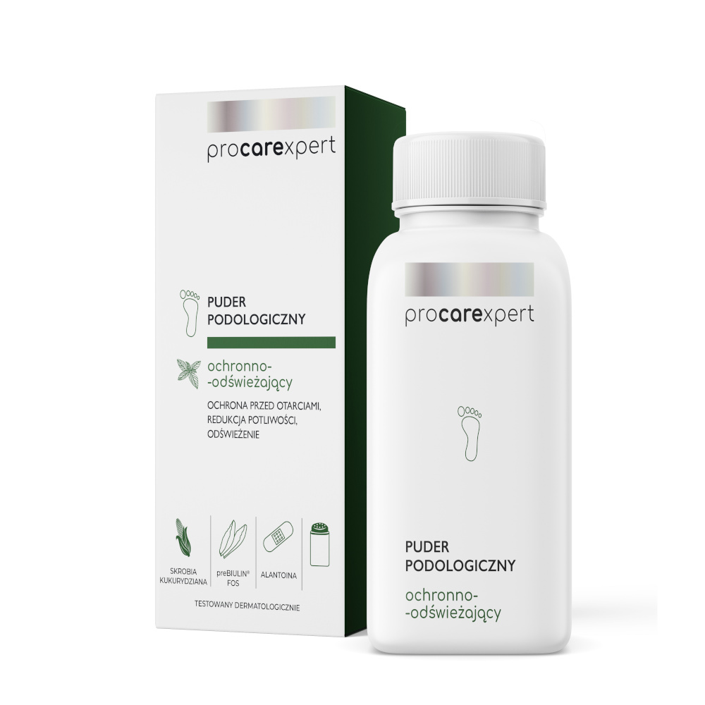 Pakiet 8+1 ProCareXpert Puder podologiczny ochronno-odświeżający – 140 g