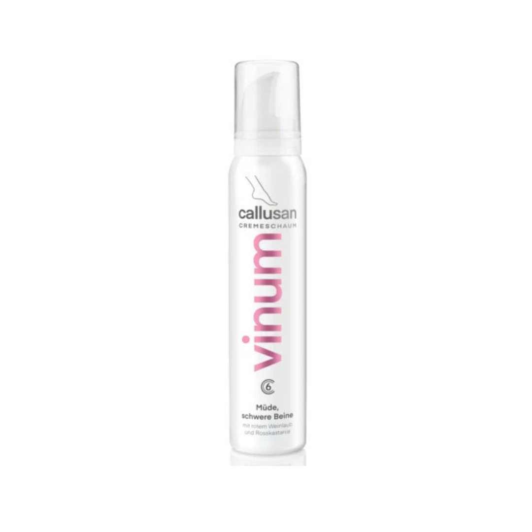 Callusan vinum – krem w piance do pielęgnacji ciężkich i zmęczonych stóp i nóg 125ml