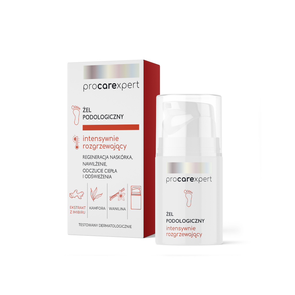 Pakiet 8+1 ProCareXpert Żel podologiczny intensywnie rozgrzewający – 50 ml